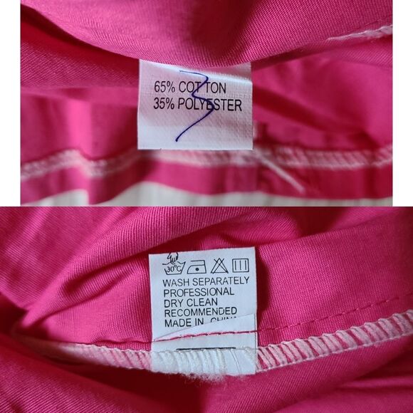 COOGI|Pink Ruffled Snap Button Short Sleeve Top, MEDIUM - Picture 11 of 11